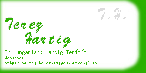 terez hartig business card